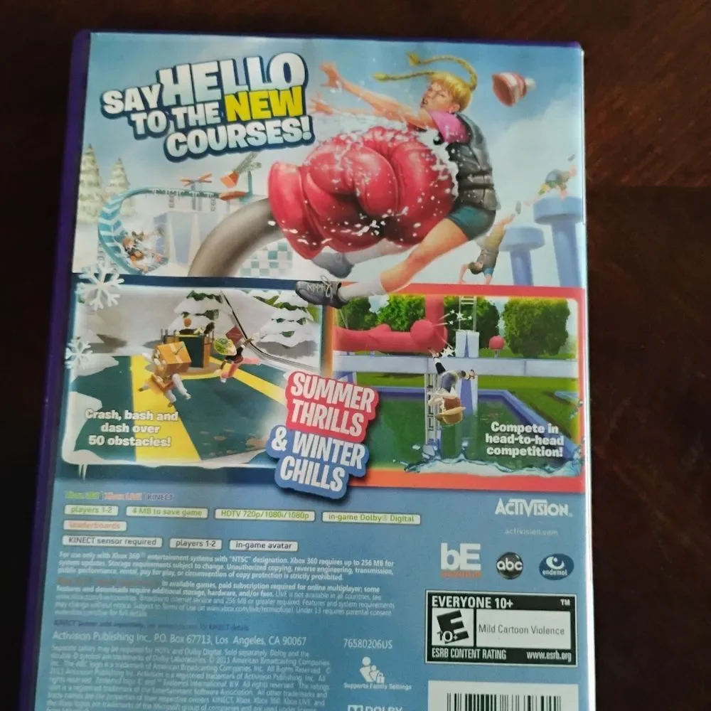 360 Kinect Wipeout Game - Blue